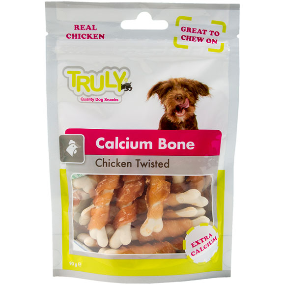 Truly dog calcium bone chicken twisted